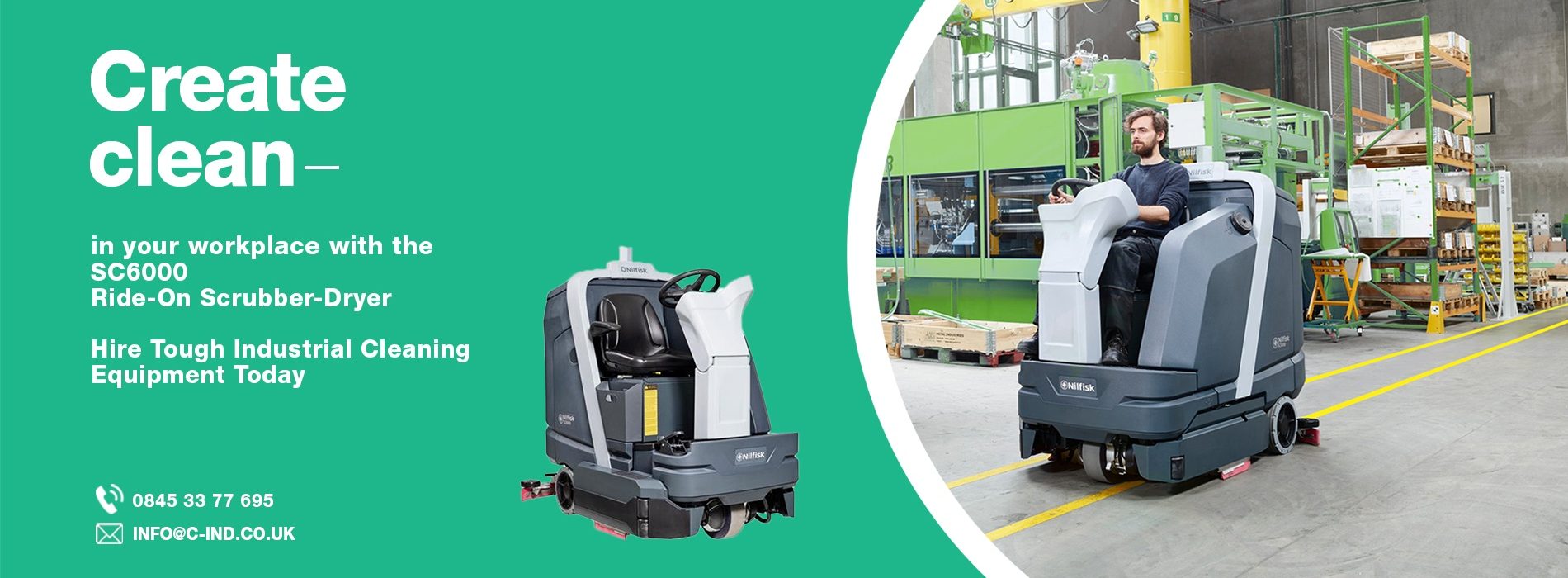 Industrial Floor Cleaning Machines Available For Hire Purchase