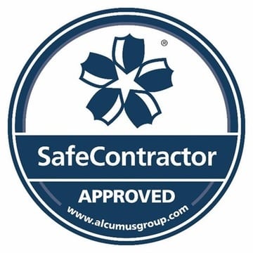 Seal Blue SafeContractor Sticker Small 2