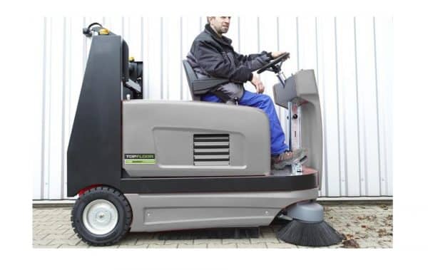 TF130R TRS TOPFLOOR Ride On Sweeper 4 cleaning yard
