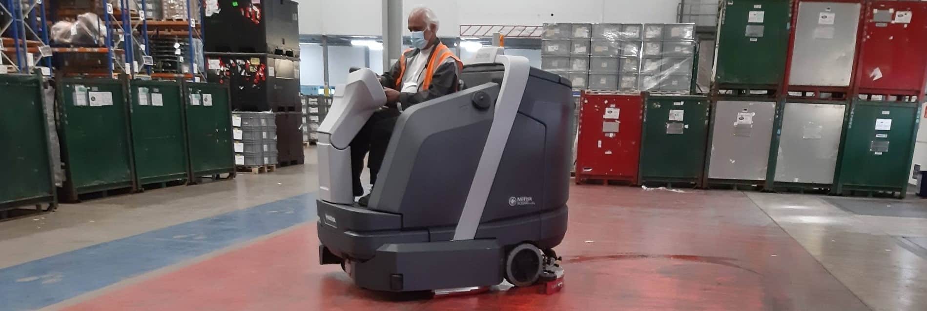 ride on floor scrubber hire